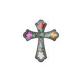 Floral Resin Cross
