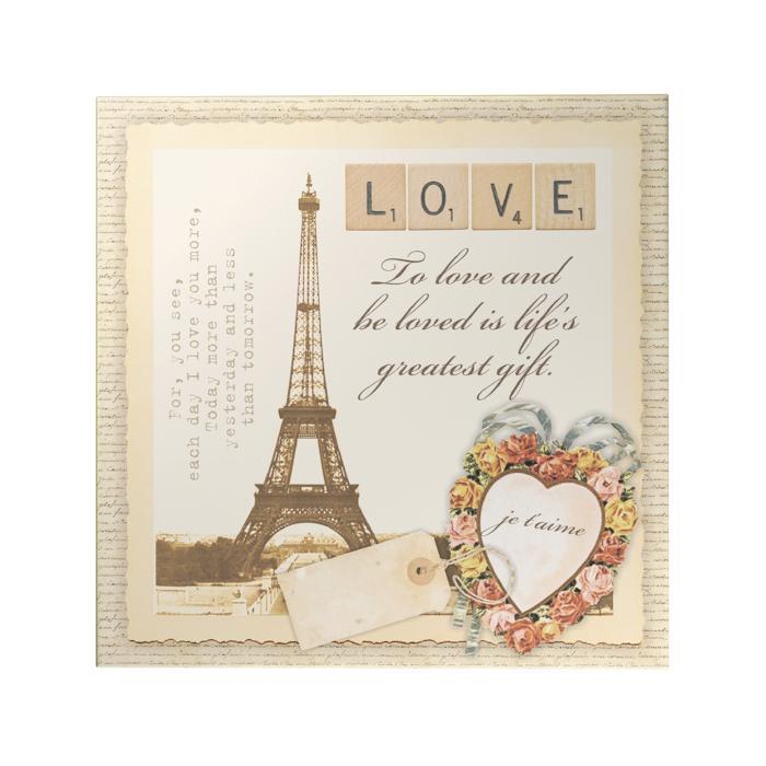 Eiffel Decoposter: Love Heart