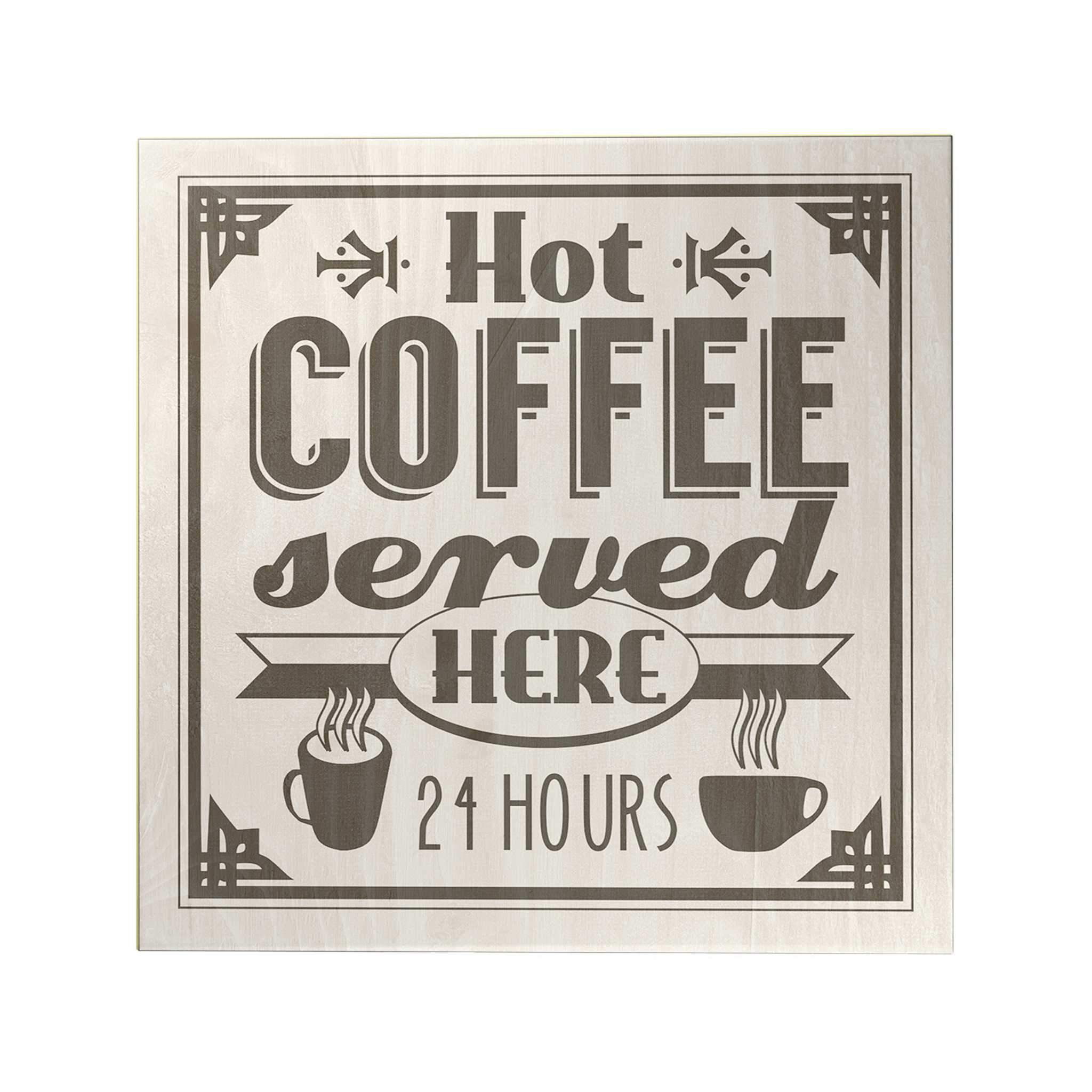 Hot Coffee Served Decoposter