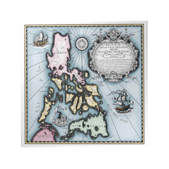Vintage Philippine Map Decoposter