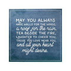 Words That Inspire Decoposter: May You Always Have Walls For The Winds [CLEARANCE]