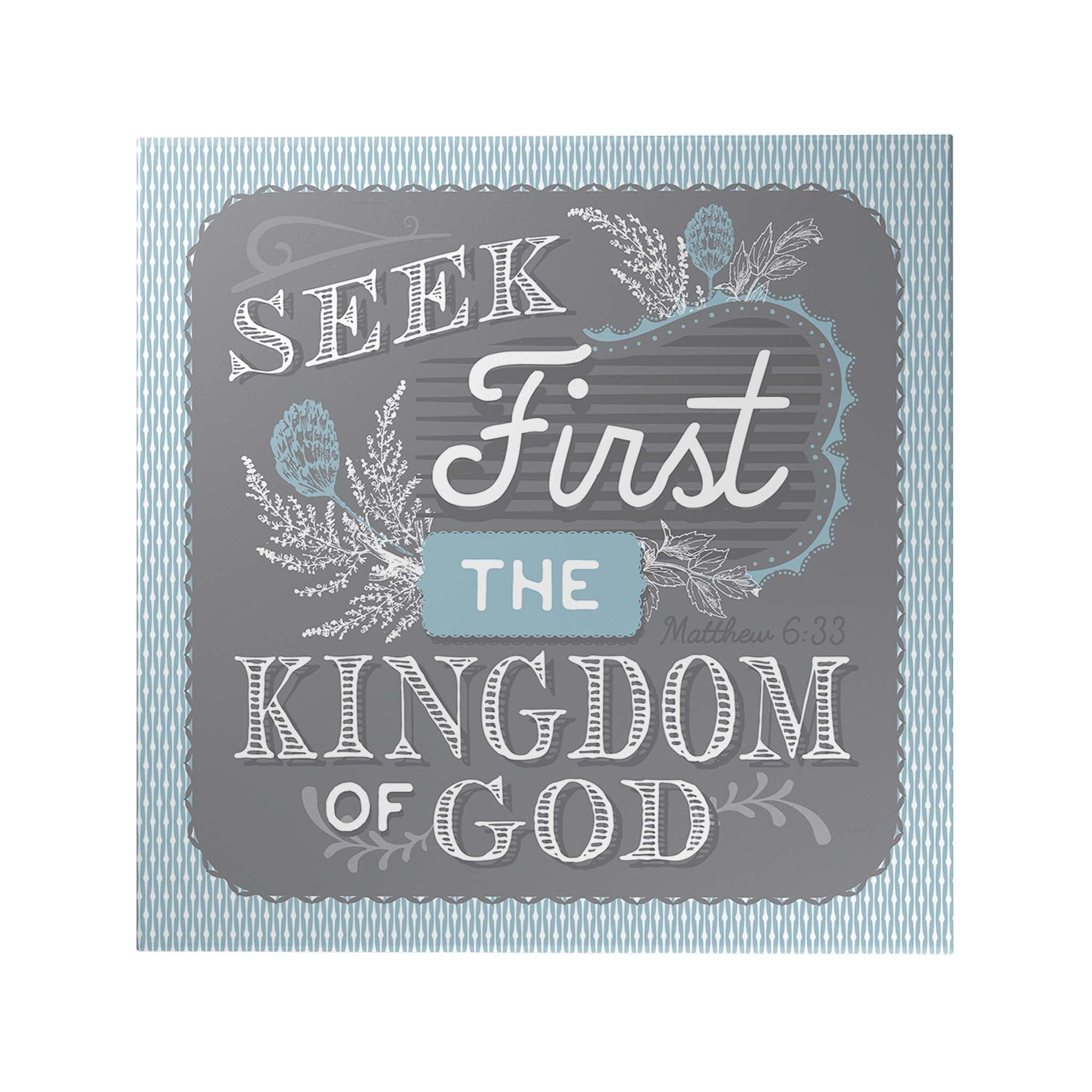 Words That Inspire Decoposter: Seek First The Kingdom Of God [CLEARANCE]