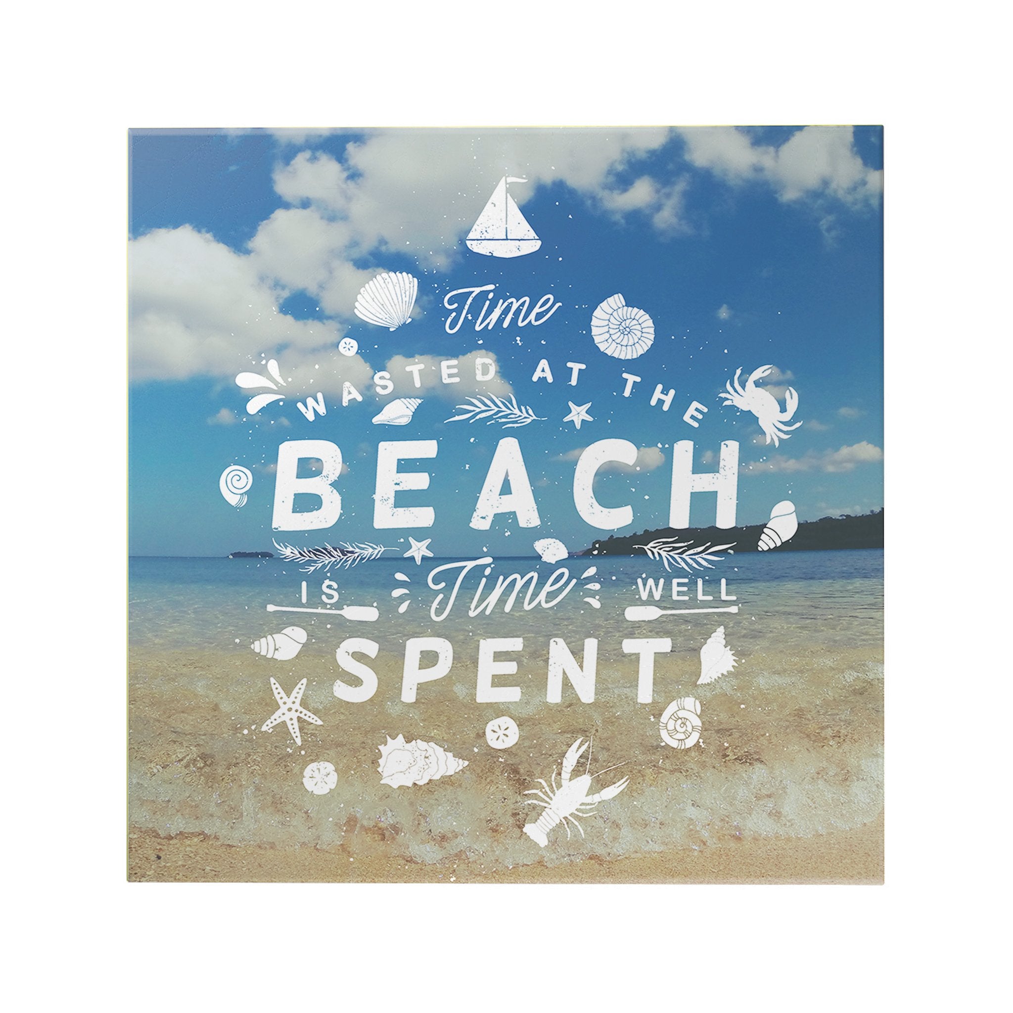 Time Wasted at the Beach Decoposter