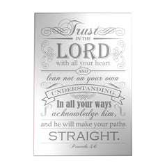 Trust in the Lord Decoposter: White