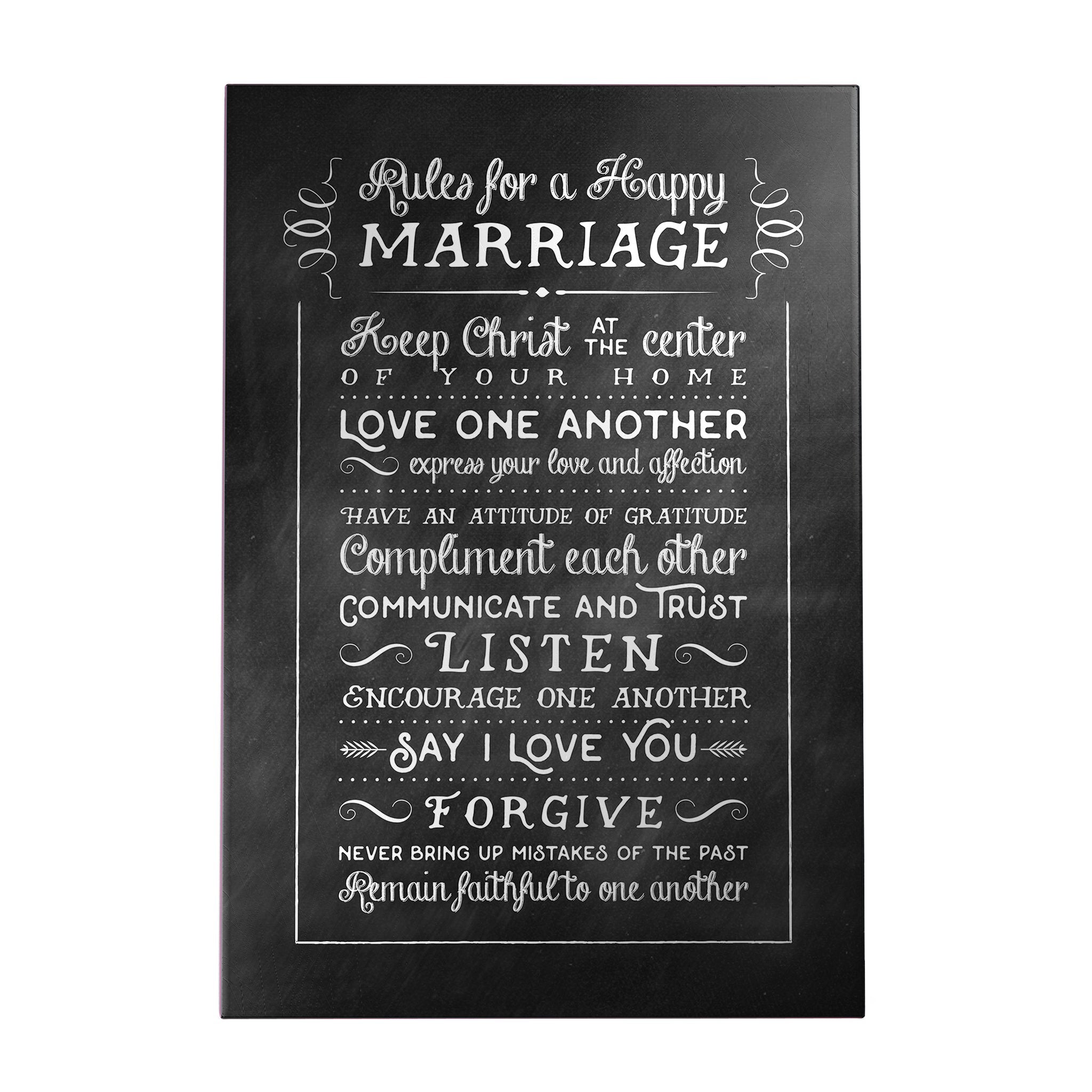 Rules for a Happy Marriage Decoposter