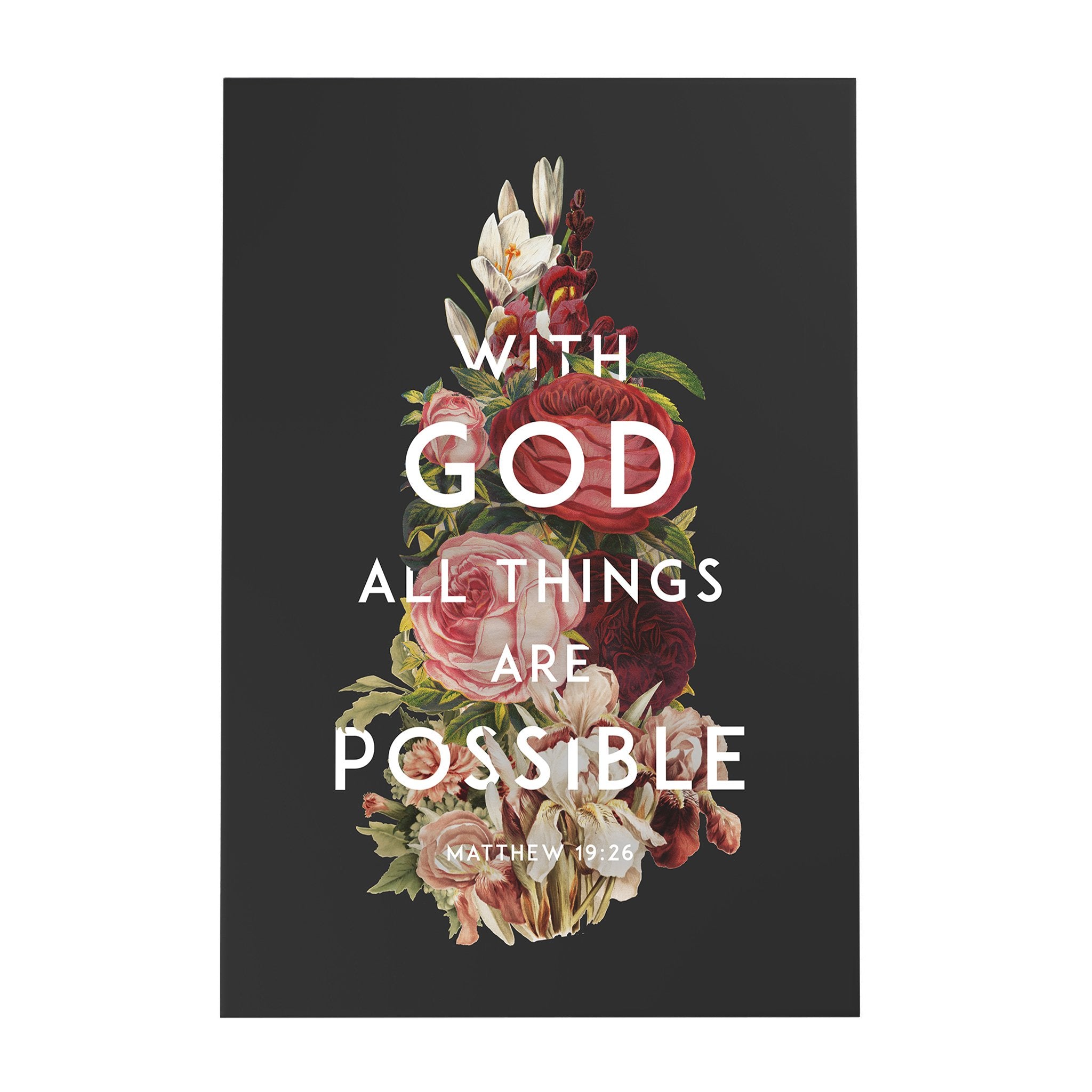 God's Garden: With God All Things Are Possible Decoposter