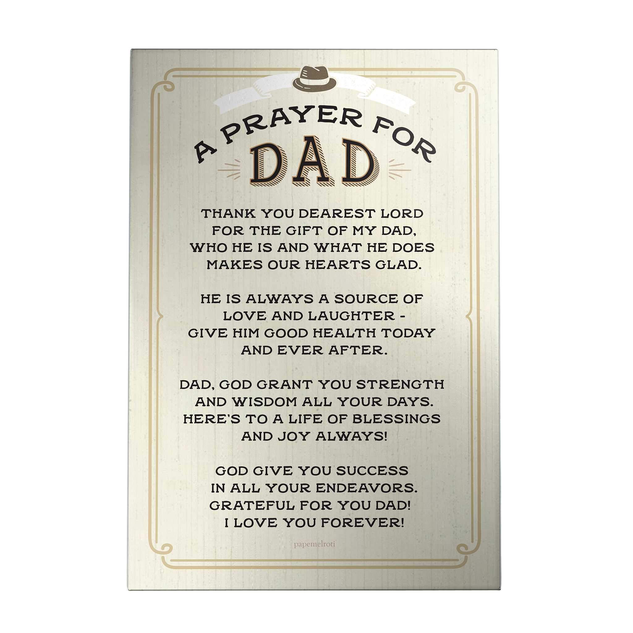 A Prayer for Dad Decoposter