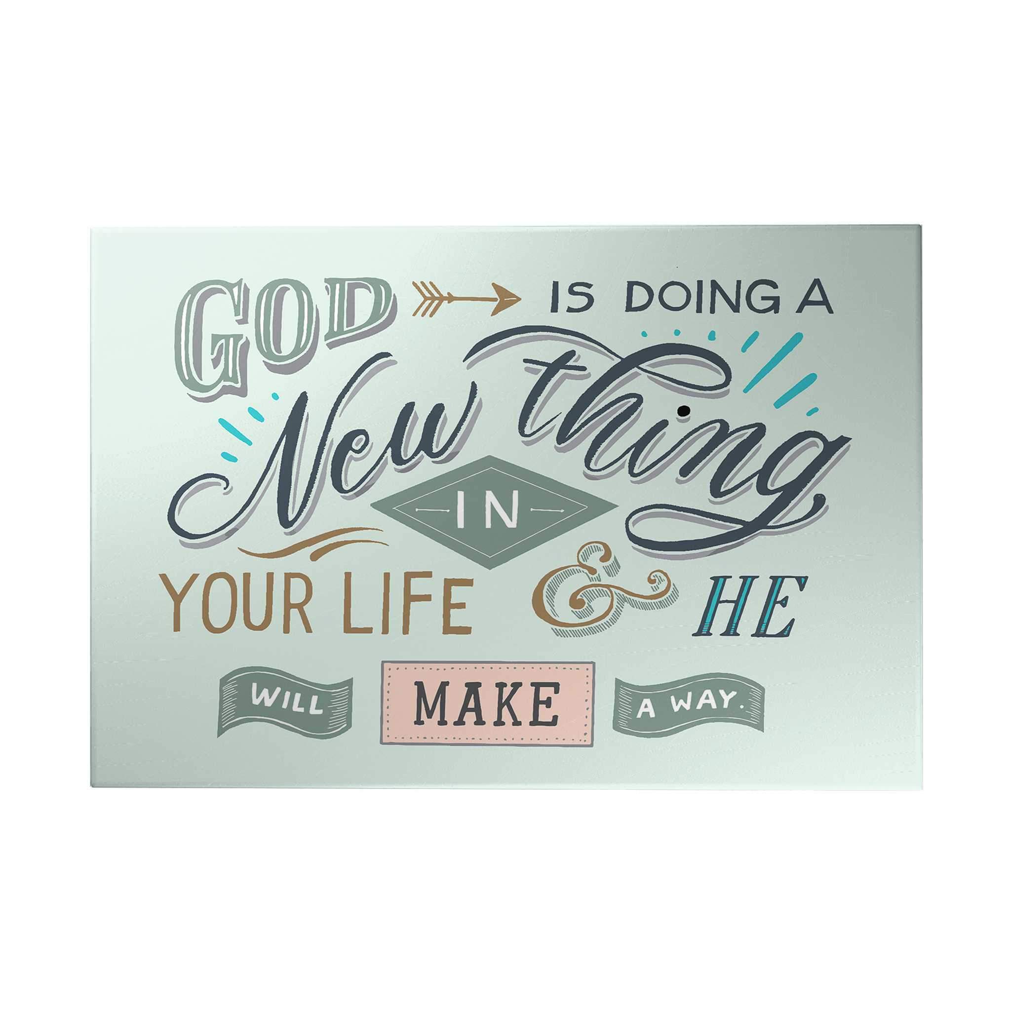 Words That Inspire Decoposter: God Is Doing a New Thing