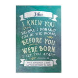 Before I Formed You Personalized Decoposter