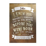 Before I Formed You Personalized Decoposter