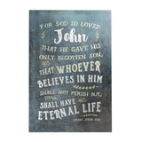 For God so Loved Personalized Decoposter