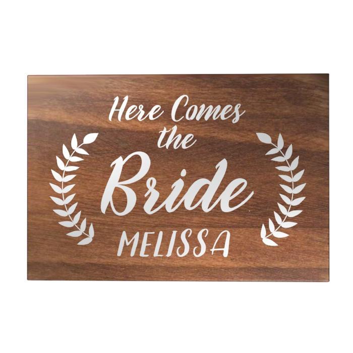 Here Comes the Bride Personalized Decoposter