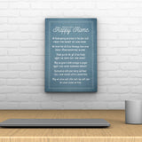 Words That Inspire Decoposter: Prayer For A Happy Home