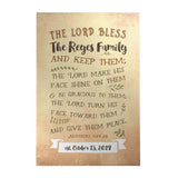 The Lord Bless and Keep Them Personalized Decoposter