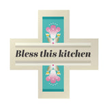 Bless This Kitchen Deco Cross