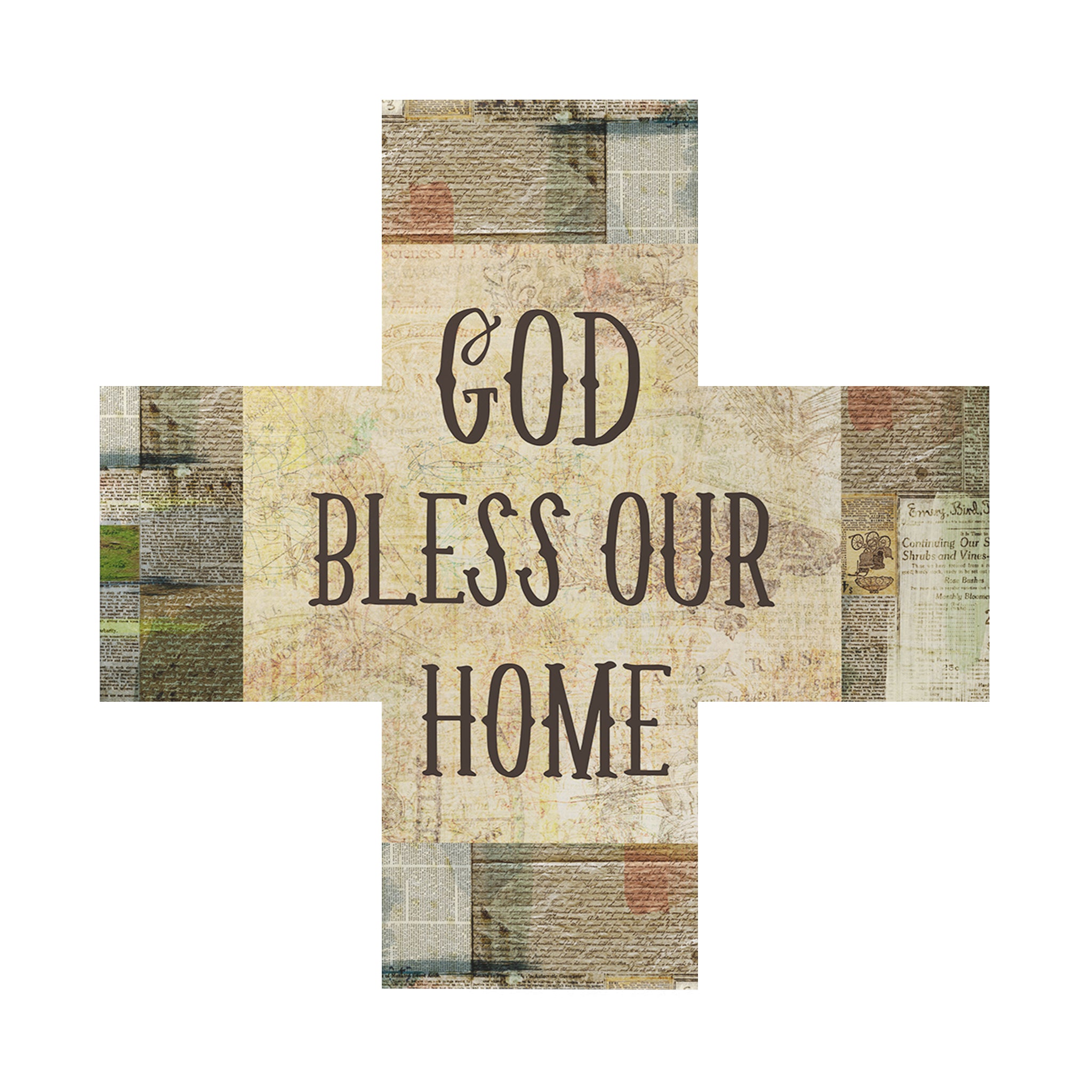 God Bless Our Home Deco Cross