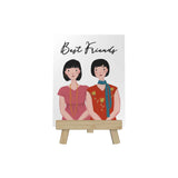 You, Me, and Family Personalized Flat Decoposter with Easel