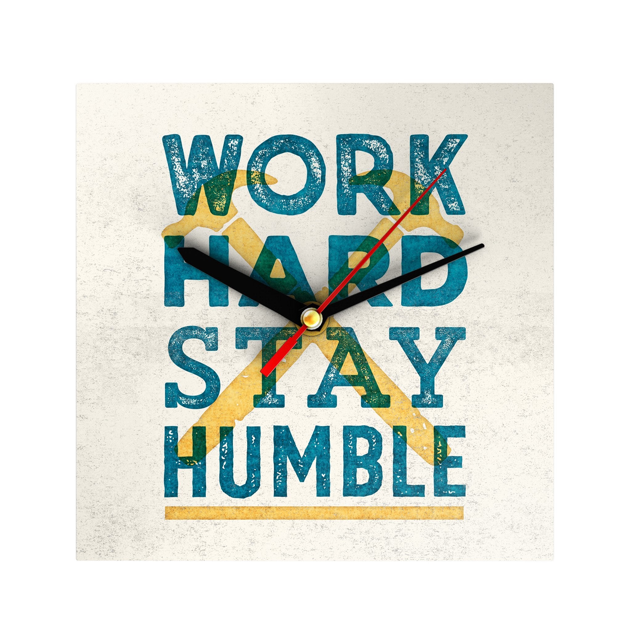 Work Hard Stay Humble Clock