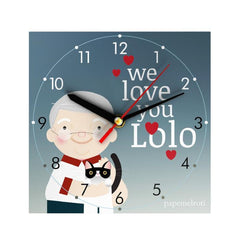 We Love You Lolo Clock