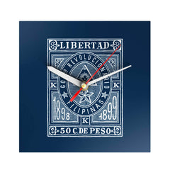 Vintage Philippine Stamps Clock: Libertad