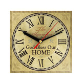 God Bless Our Home Personalized Clock