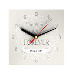 Love Is Forever Personalized Clock