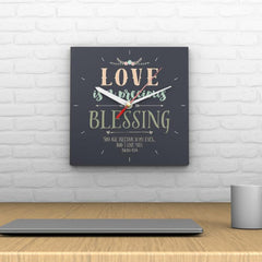 Love Is a Precious Blessing Clock