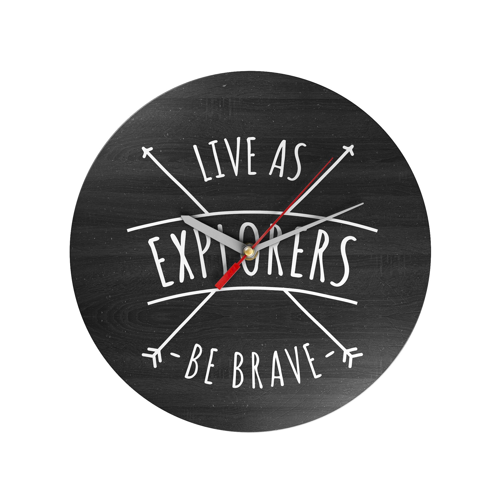 Live as Explorers Clock