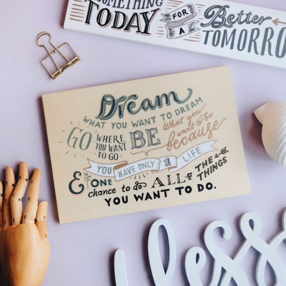 Words That Inspire Decoposter: Dream What You Want