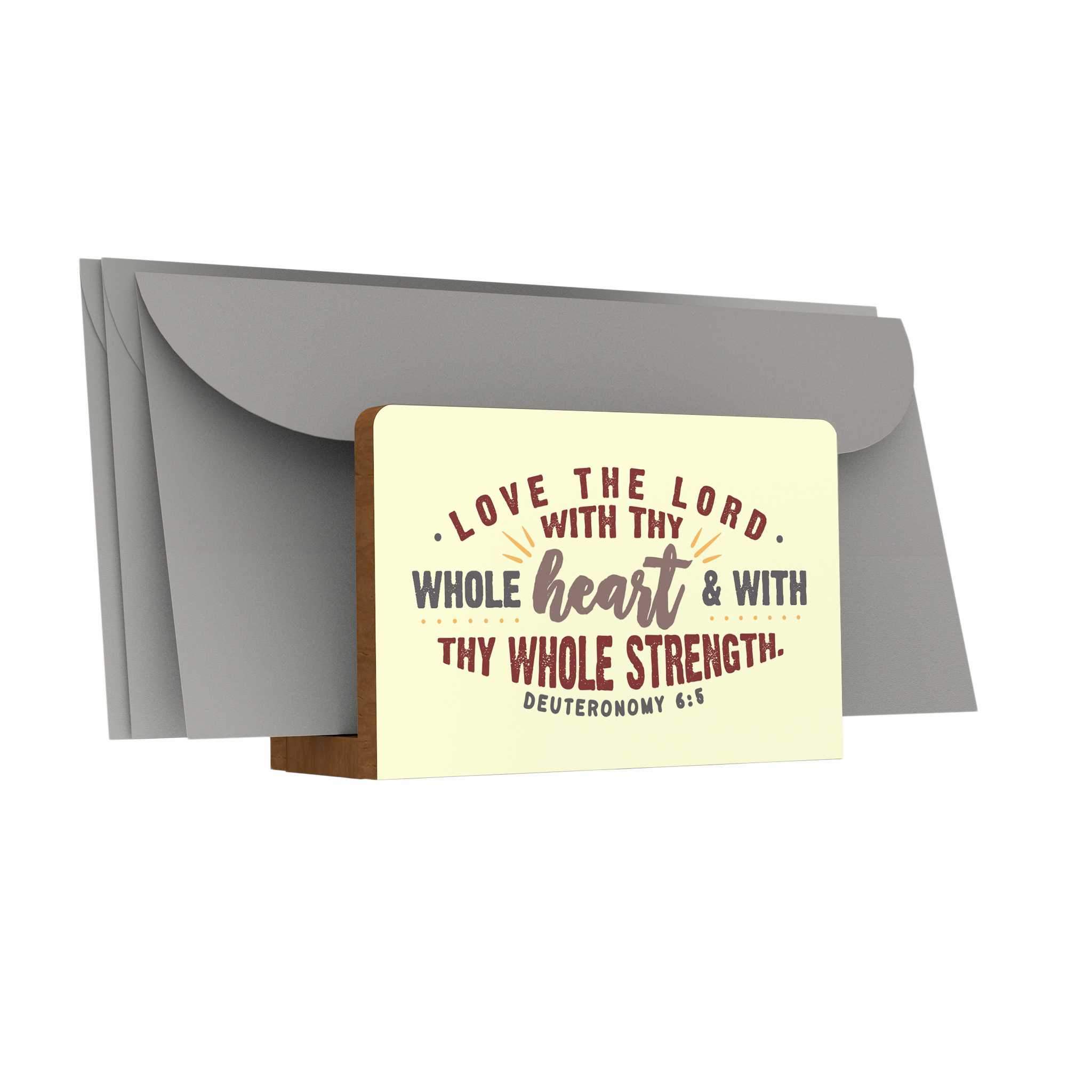 Words of Love Letter Holder: Love the Lord
