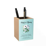 Floral Personalized Penholder: Thank You for Making Our Special Day Complete
