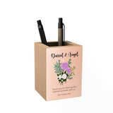 Floral Personalized Penholder: Thank You for Sharing This Special Moment