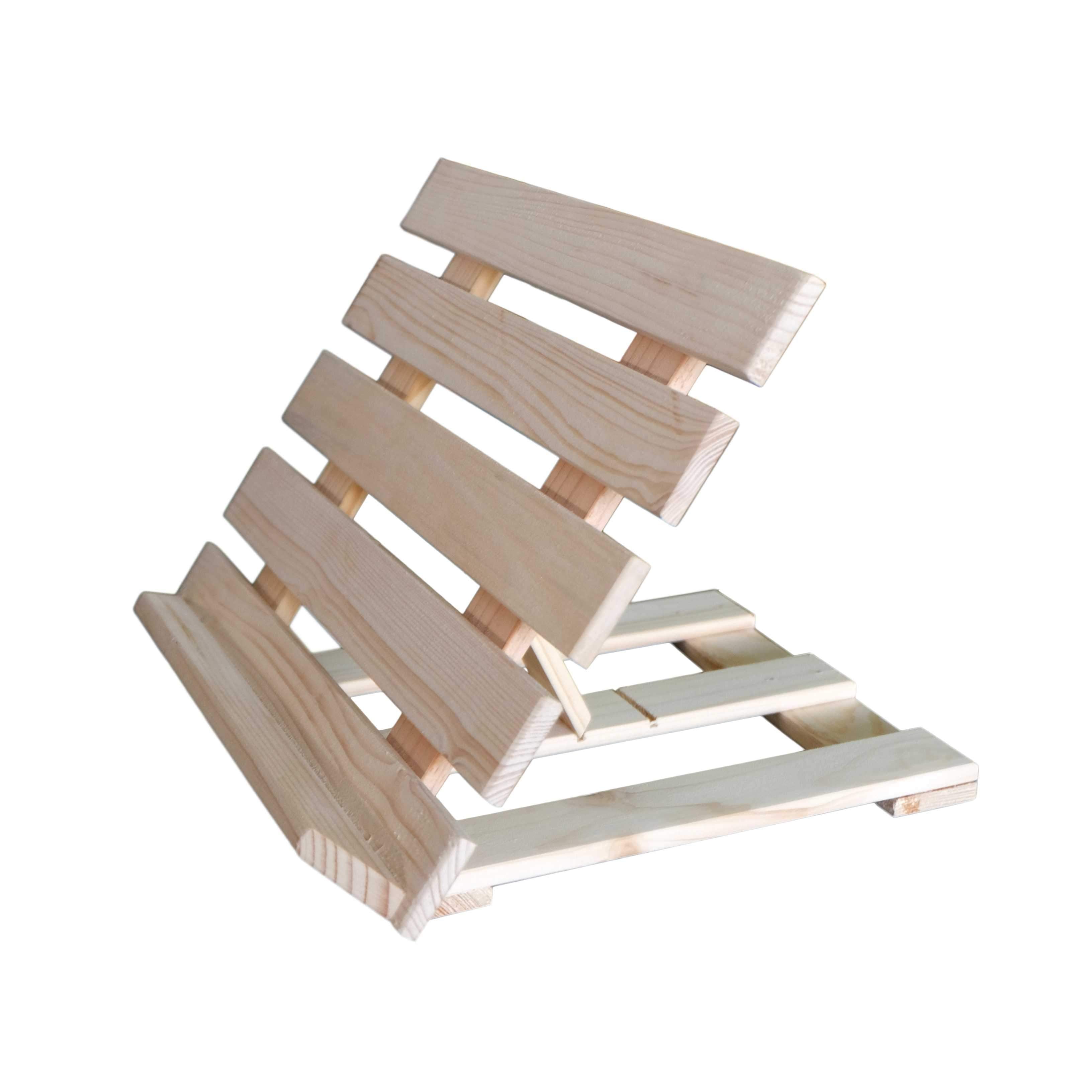 Heavy Duty Book Stand: Natural Wood