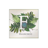 Botanical Monogram Glass Coaster