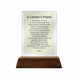 A Lawyer's Prayer Glass Plaque