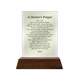 A Doctor's Prayer Glass Plaque