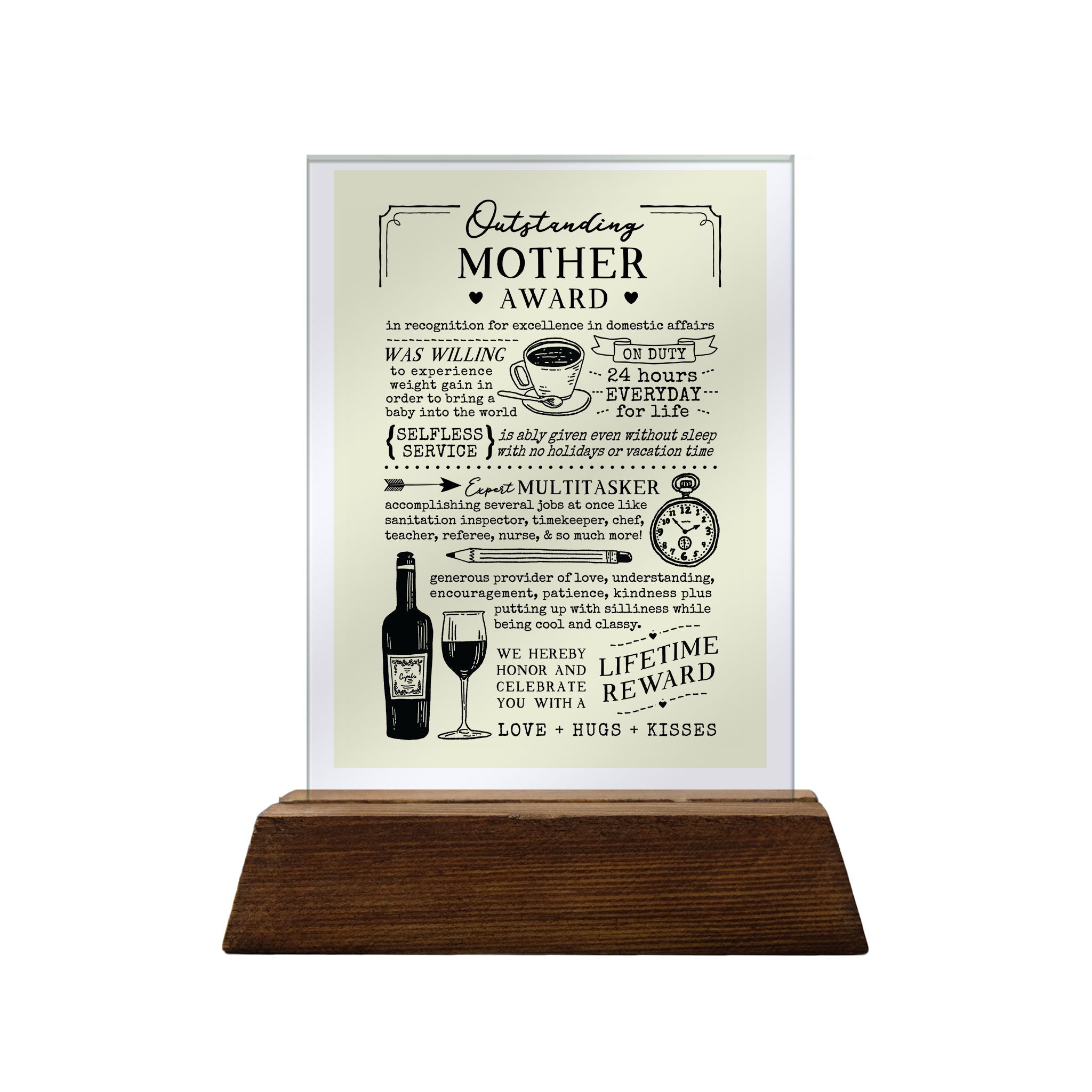 Mother Glass Plaque