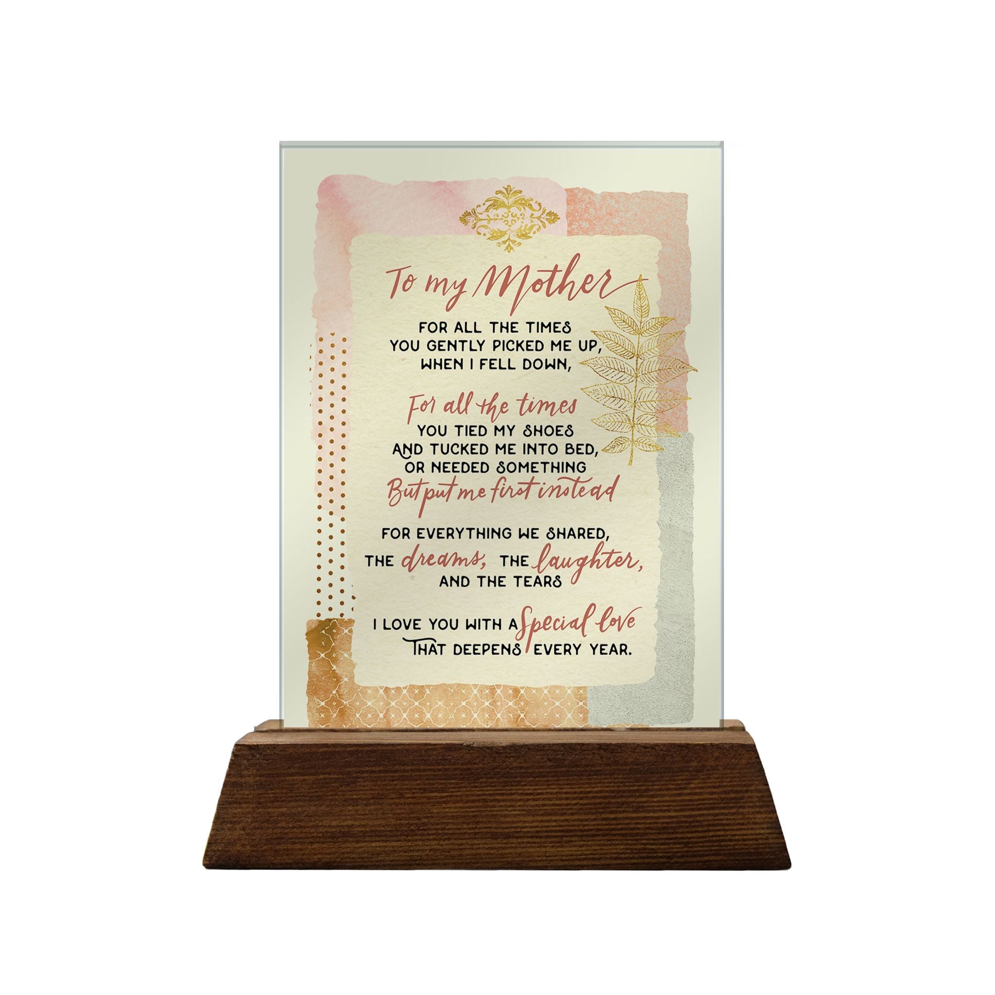 Mother Glass Plaque