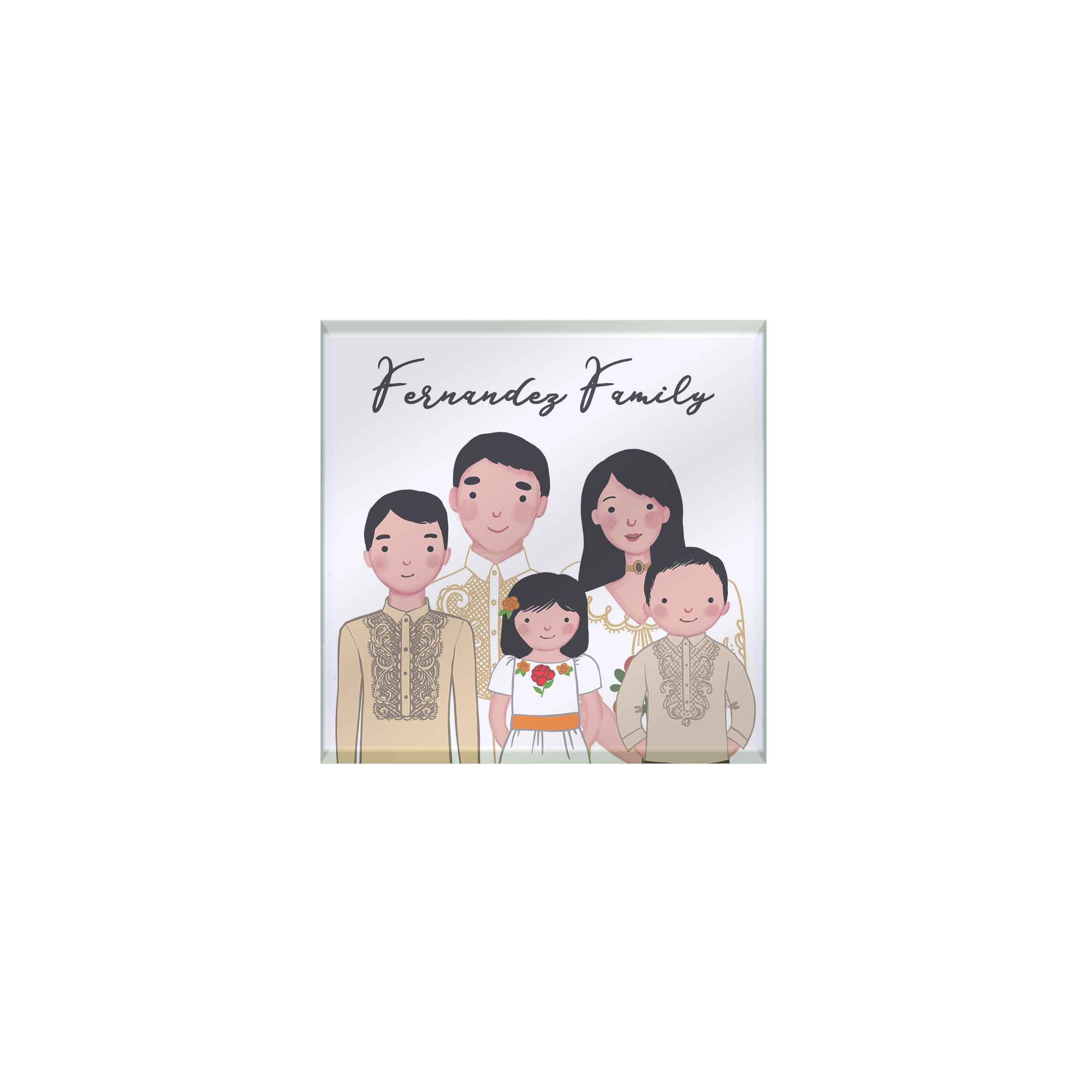 You, Me, and Family Personalized Coaster