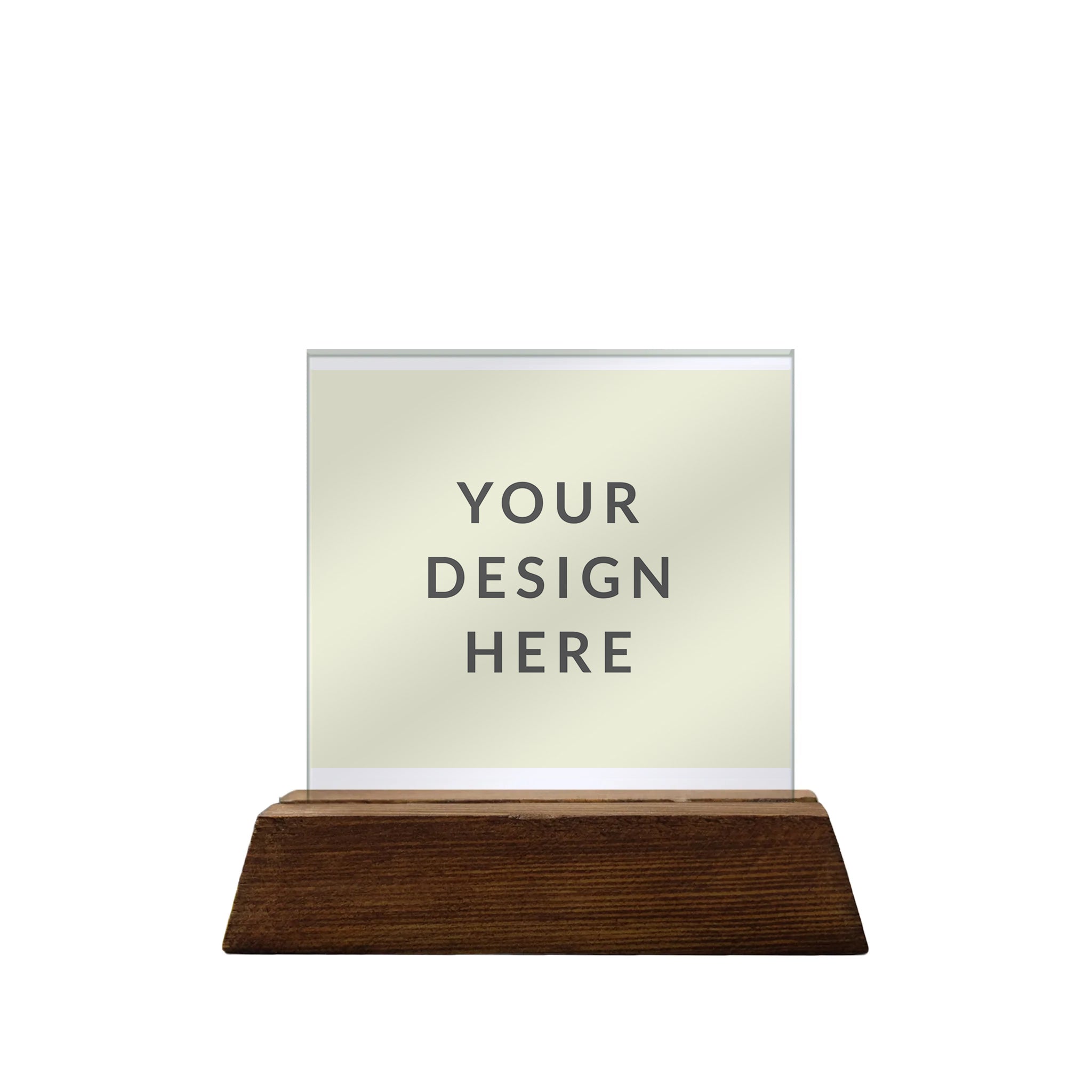 Personalized Mini Glass Plaque: Own Design