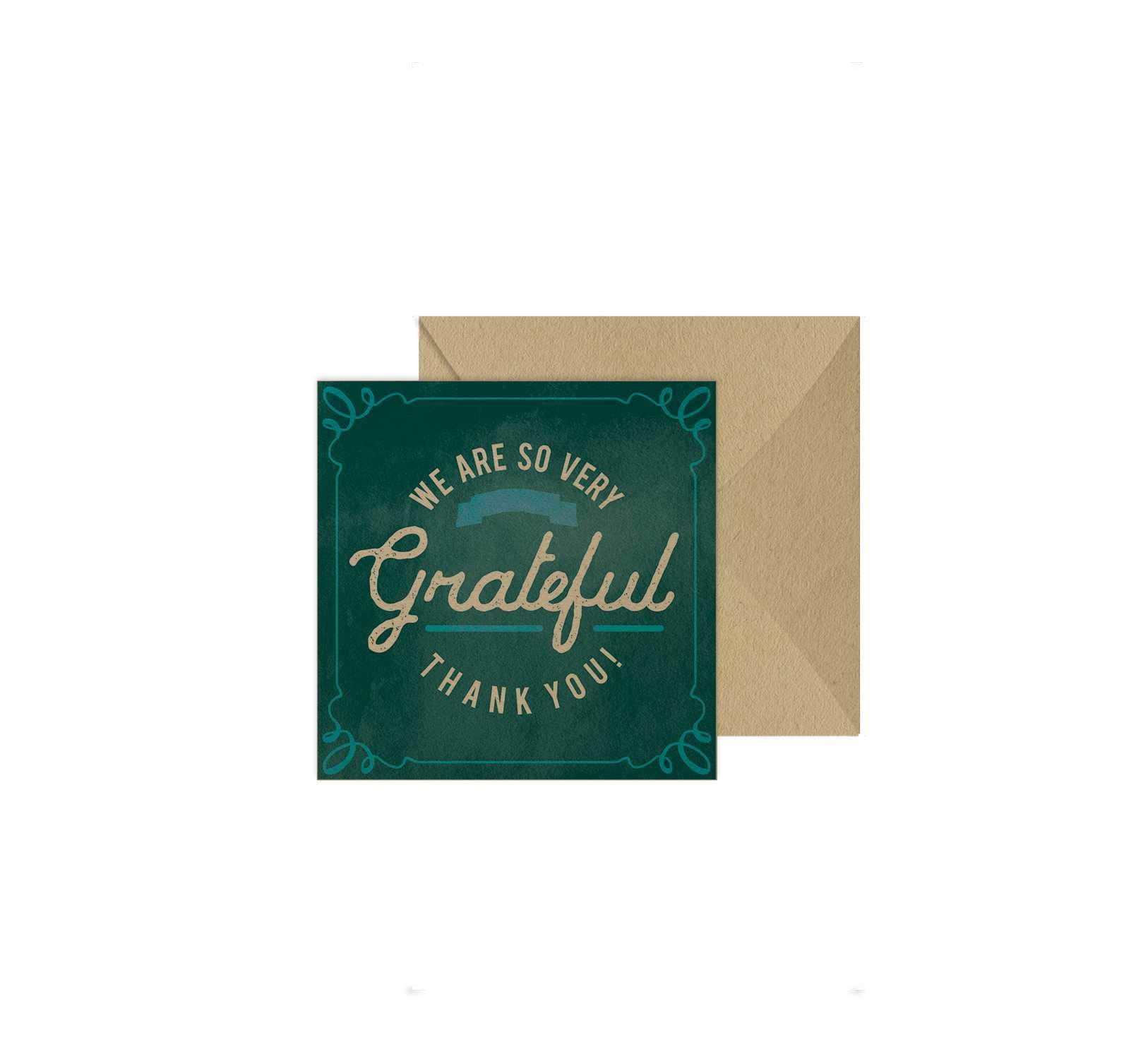 We Are so Very Grateful Blank Card Set