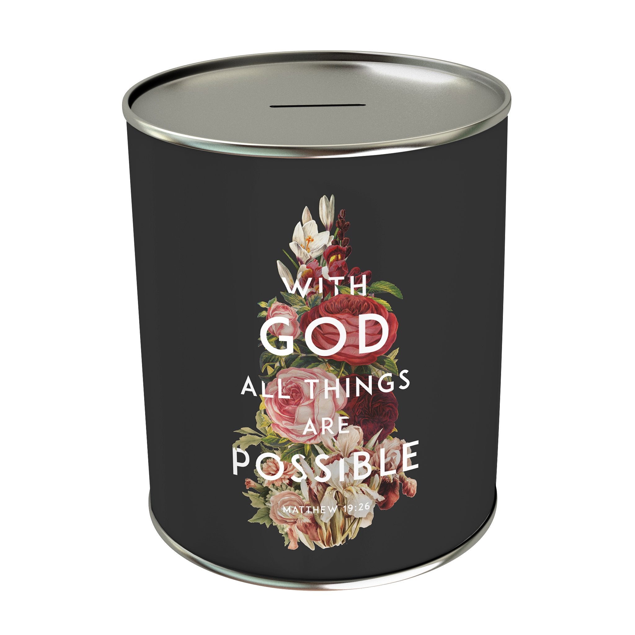 God's Garden: With God All Things Are Possible Coin Bank