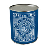 Vintage Philippine Stamps Coin Bank: Libertad