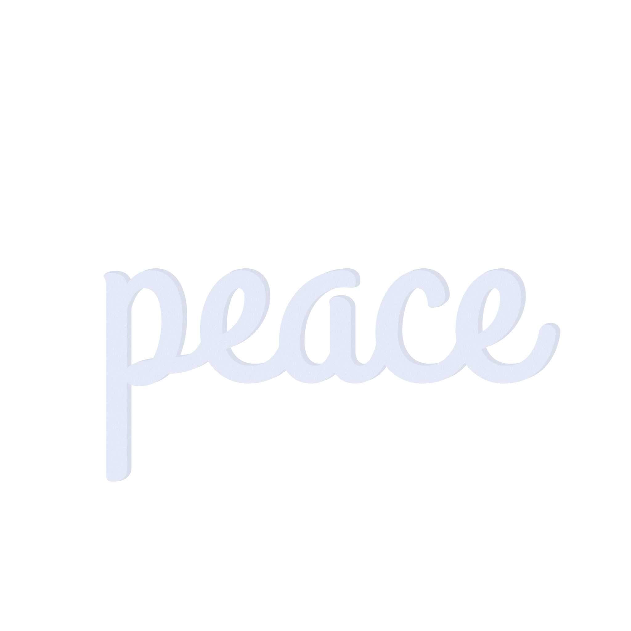 Grand Hotel Wooden Word: Peace