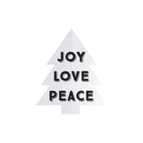 Joy Love Peace Christmas Tree