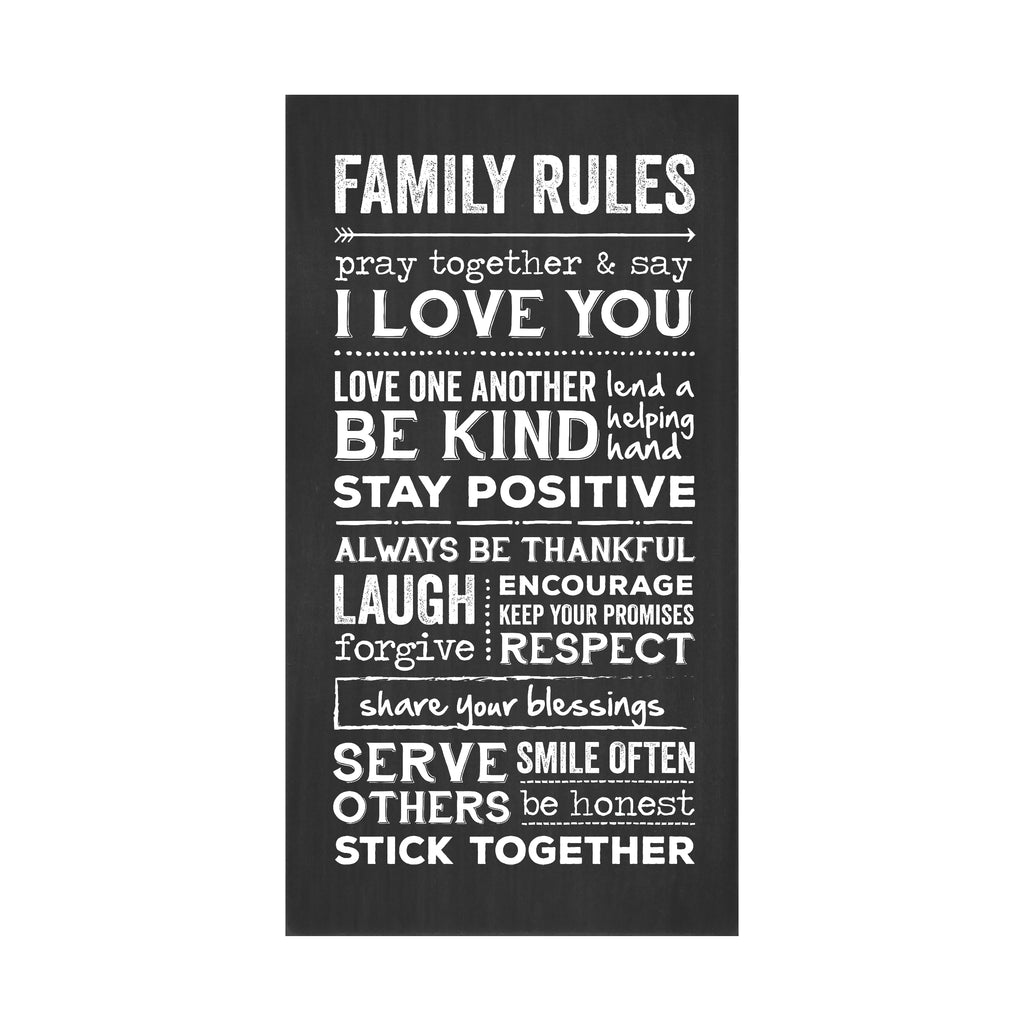 Family Rules Original Silkscreen Wall Art Papemelroti