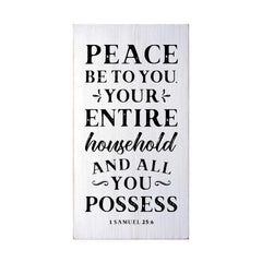 Peace Be to You Flat Silkscreen Wall Art