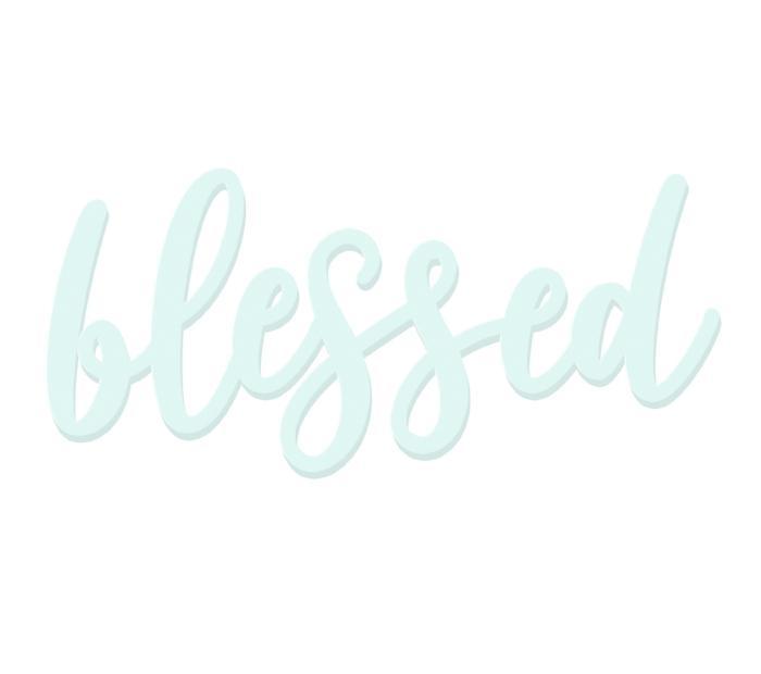 Sarinah Wooden Word: Blessed