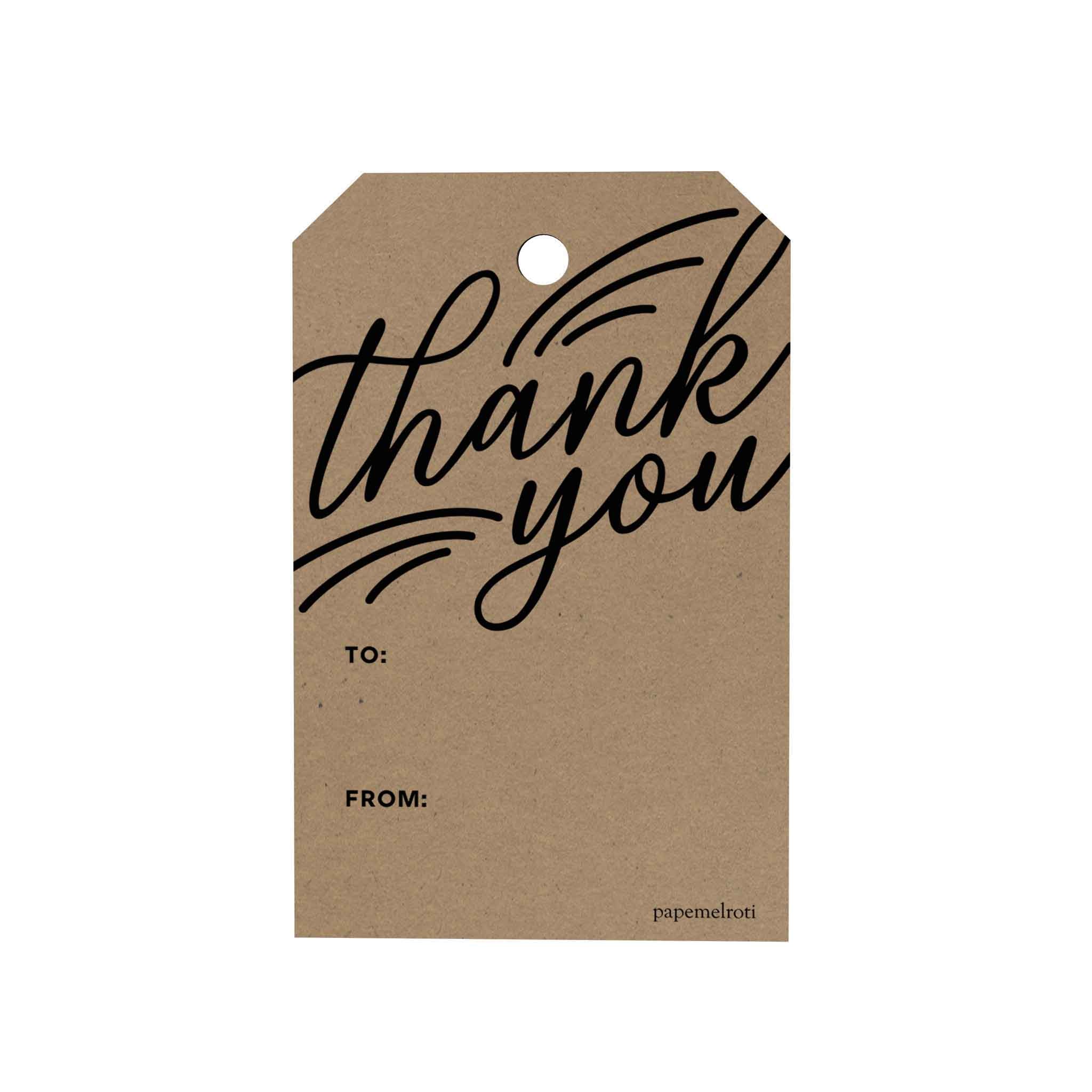 Thank You | Original Gift Tags | Papemelroti
