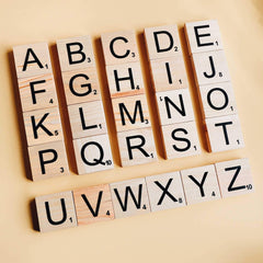 Scrabble with Vinyl Letters